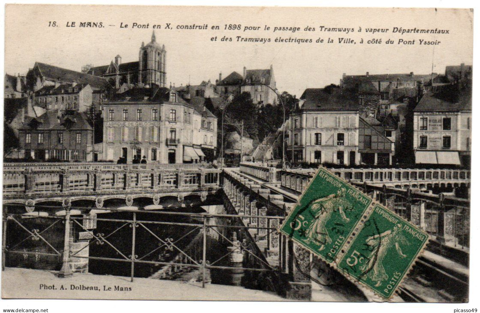 Sarthe , Le Mans , Le Pont En X Construit En 1898 - Le Mans