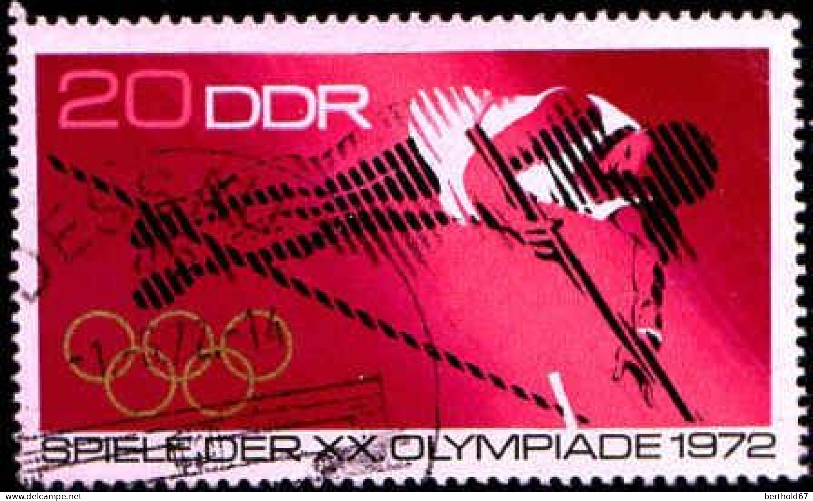 Rda Poste Obl Yv:1442 Mi:1755 XX.Olympiade Munich Saut à La Perche (TB Cachet Rond) - Atletica