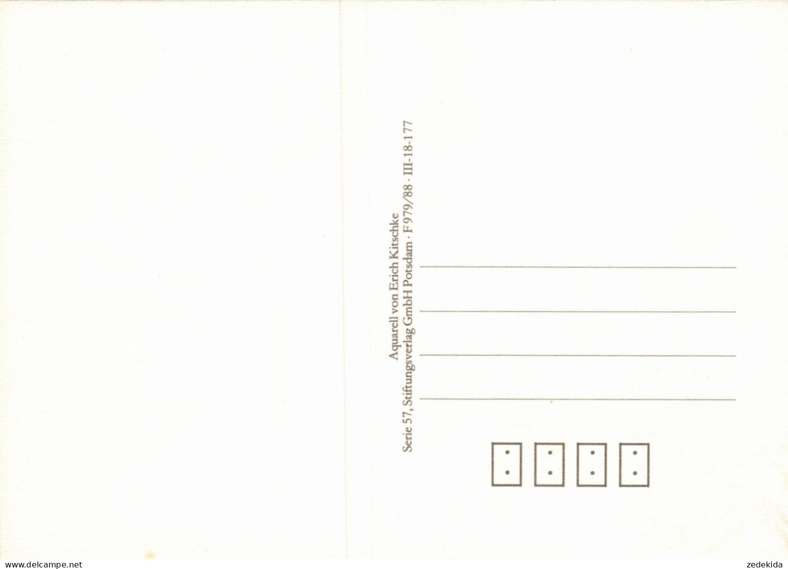 H2350 - TOP Psalm Spruchkarte - Schild Stärke - Erich Kitschke Künstlerkarte Nach Aquarell - Verlag Potsdam DDR - Altri & Non Classificati