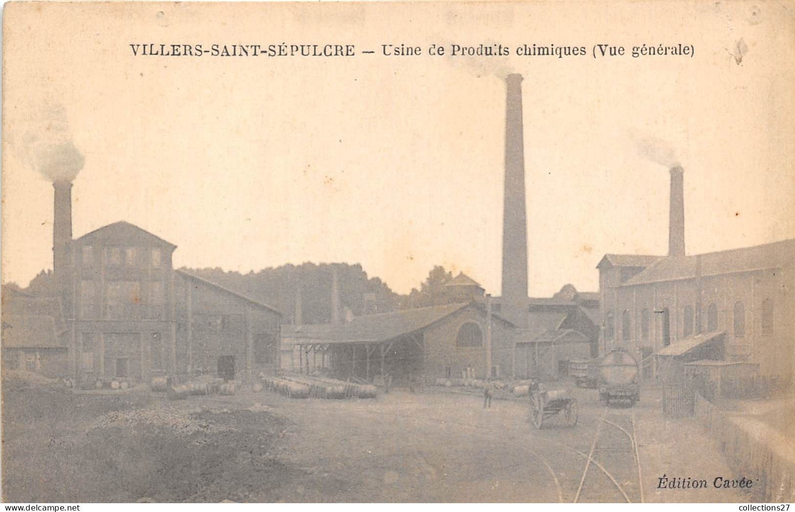 60-VILLERS-SAINT-SEPULCRE- USINE DE PRODUITS CHIMIQUE VUE GENERALE - Autres & Non Classés