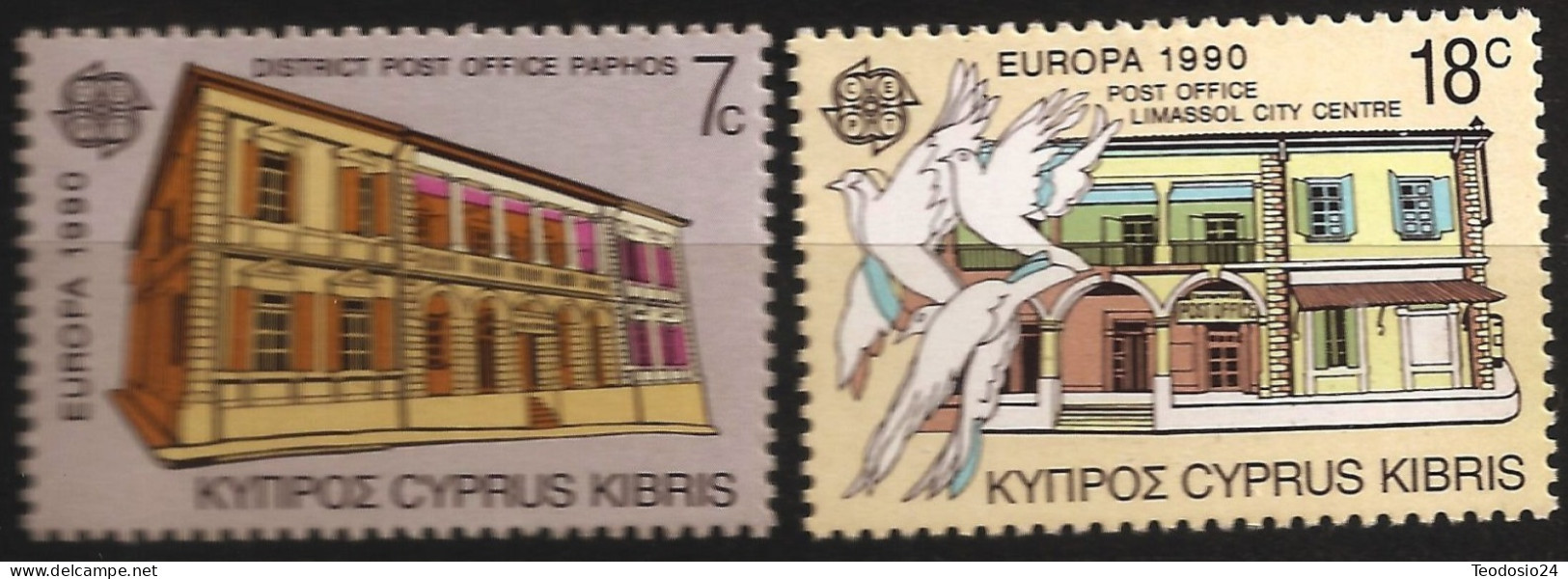Chypre 1990  746 / 7 ** Europa, Architecture - Unused Stamps