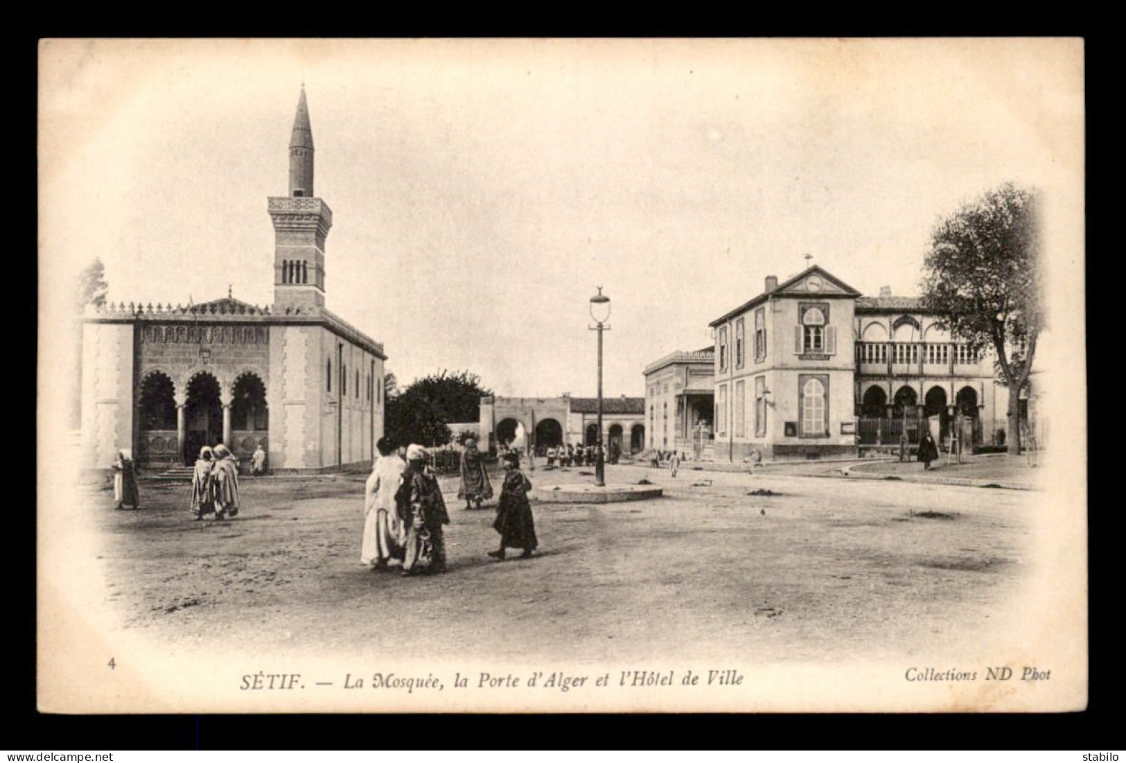 ALGERIE - SETIF - LA MOSQUEE - LA PORTE D'ALGER ET L'HOTEL DE VILLE - Setif