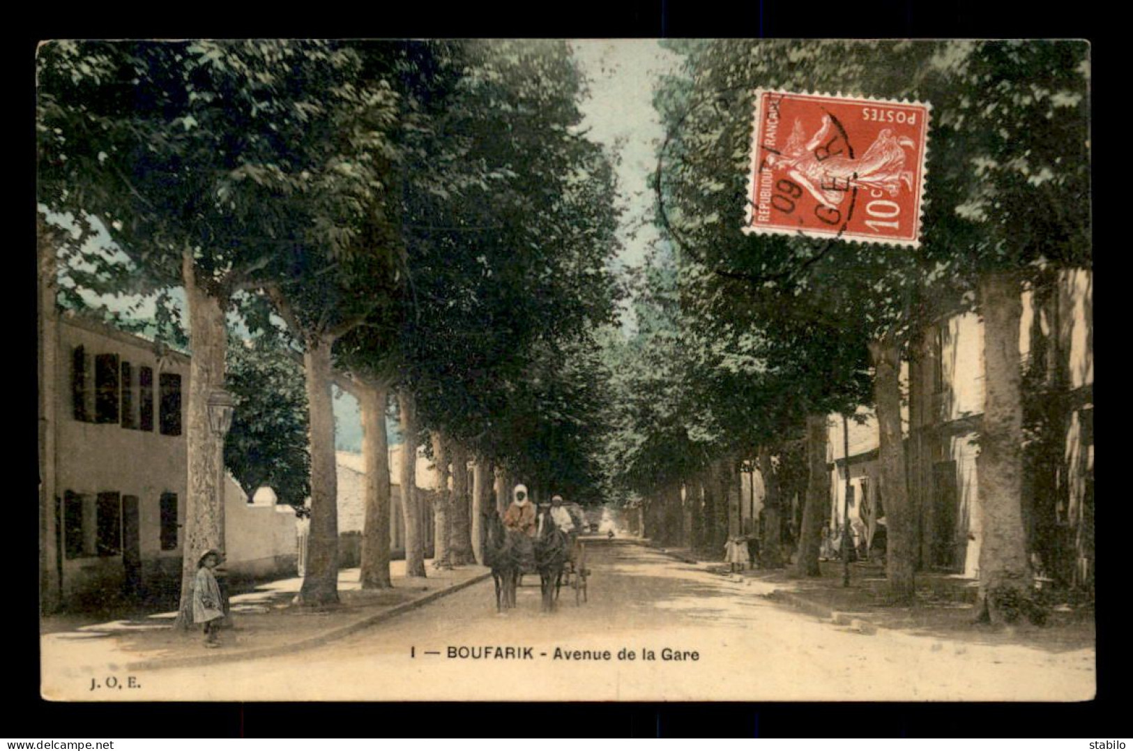 ALGERIE - BOUFARIK - AVENUE DE LA GARE - Autres & Non Classés