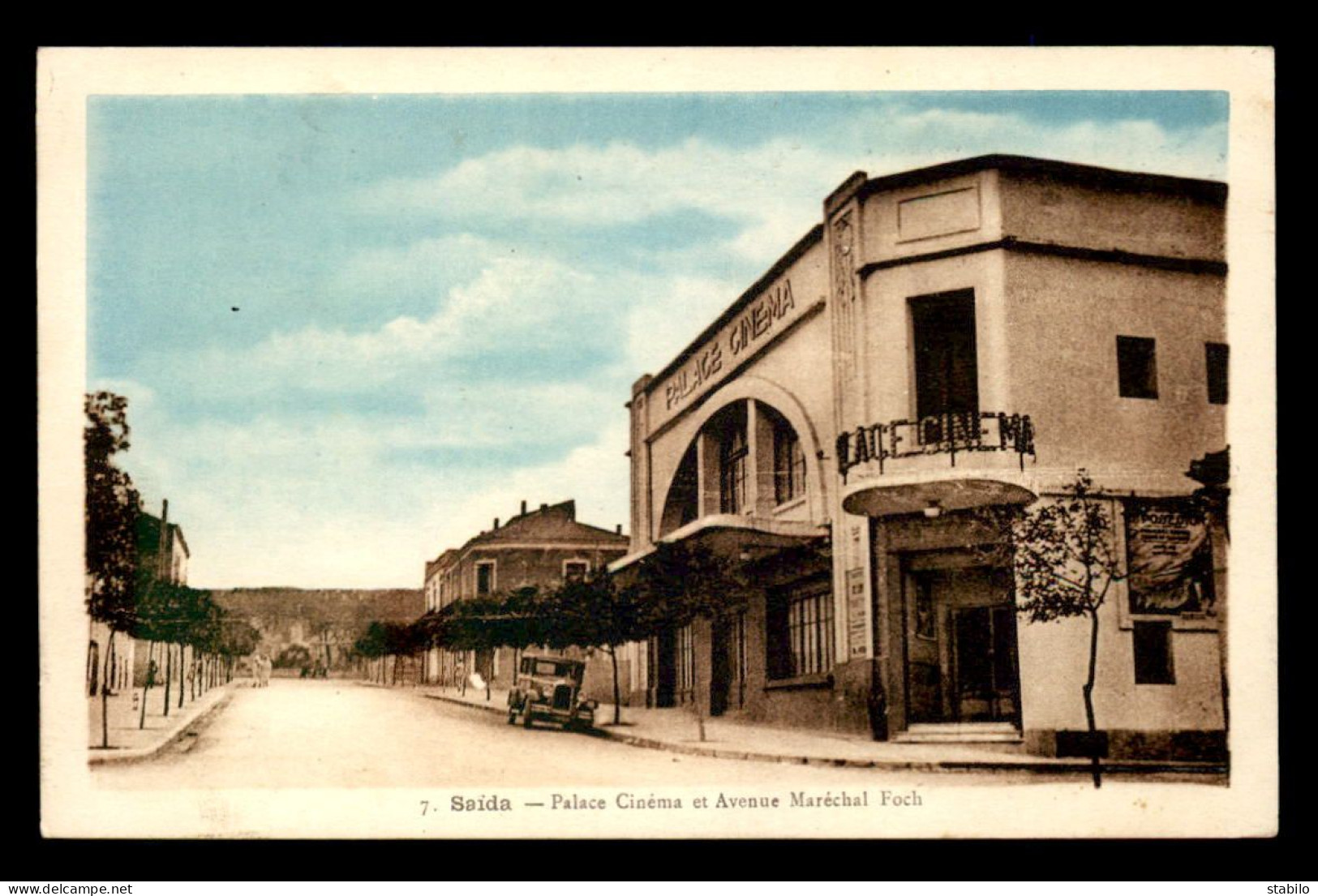 ALGERIE - SAIDA - PALACE CINEMA ET AVENUE MARECHAL FOCH - Autres & Non Classés