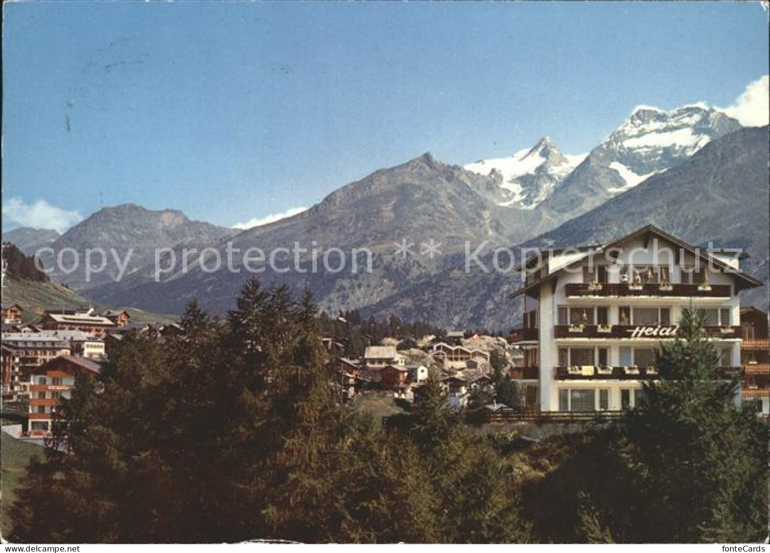 11877627 Saas-Fee Mit Rothorn Jaegihorn Fletschhorn Und Lagginhorn Saas-Fee - Sonstige & Ohne Zuordnung