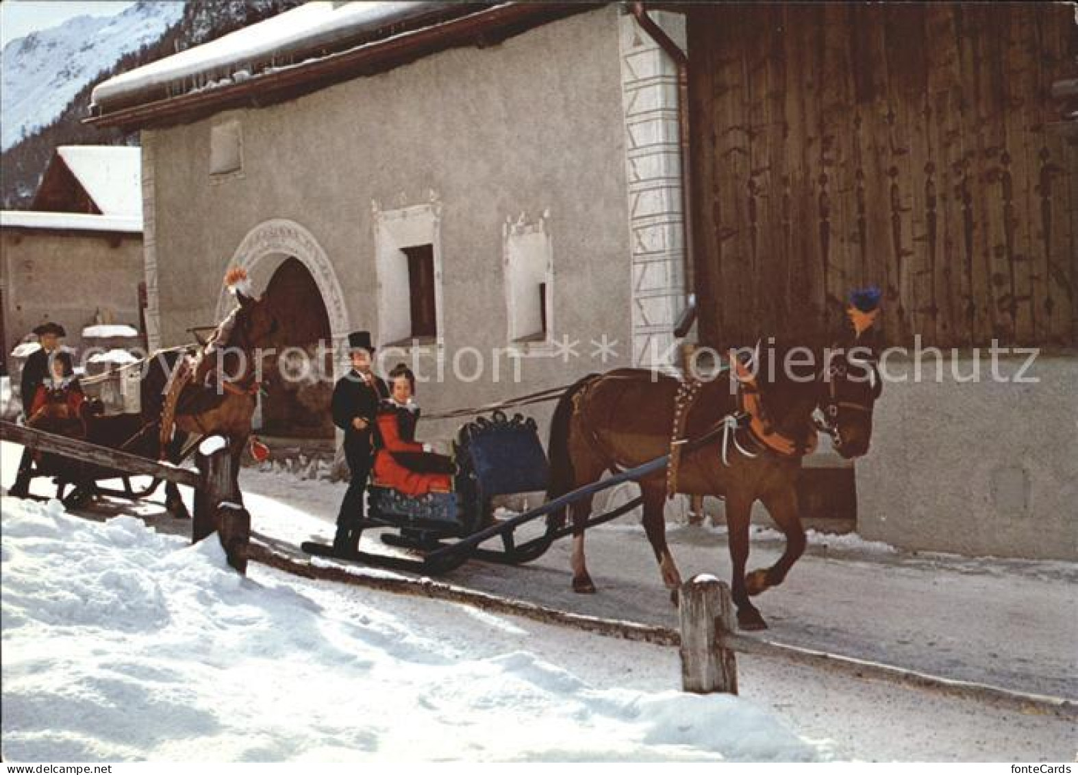 11877327 Pontresina Engadiner Schlitteda Pontresina - Sonstige & Ohne Zuordnung