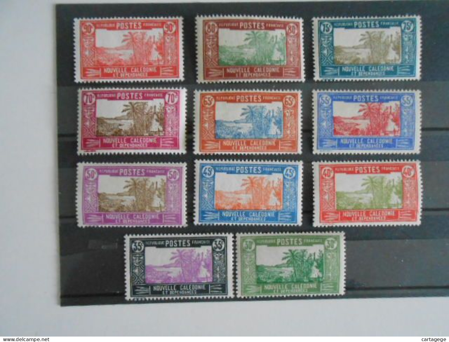 NOUVELLE-CALEDONIE YT 147/153 Manque 152B* - Unused Stamps