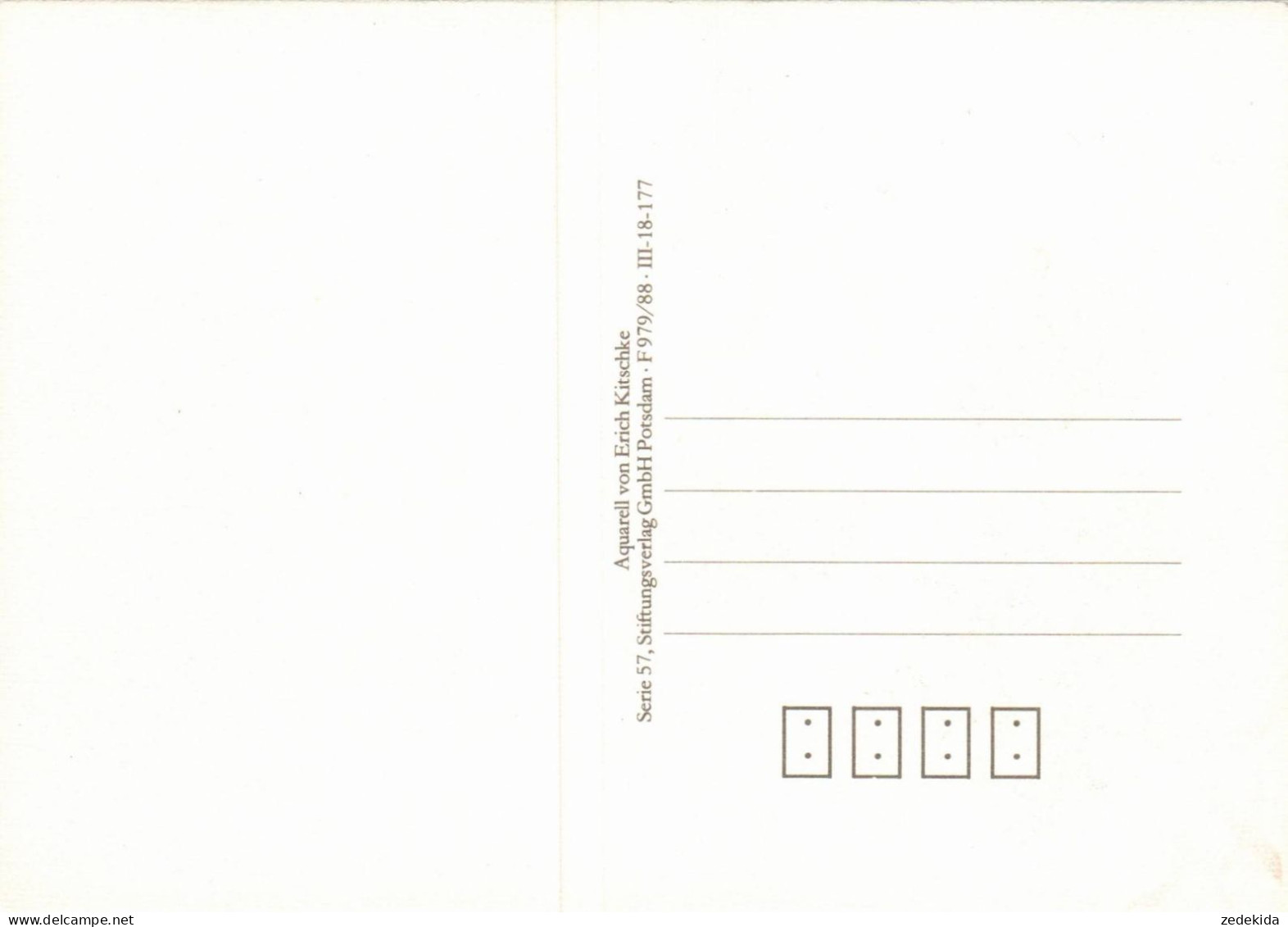 H2354 - TOP Jesaja Spruchkarte - Trost Trösten - Erich Kitschke Künstlerkarte Nach Aquarell - Verlag Potsdam DDR - Autres & Non Classés