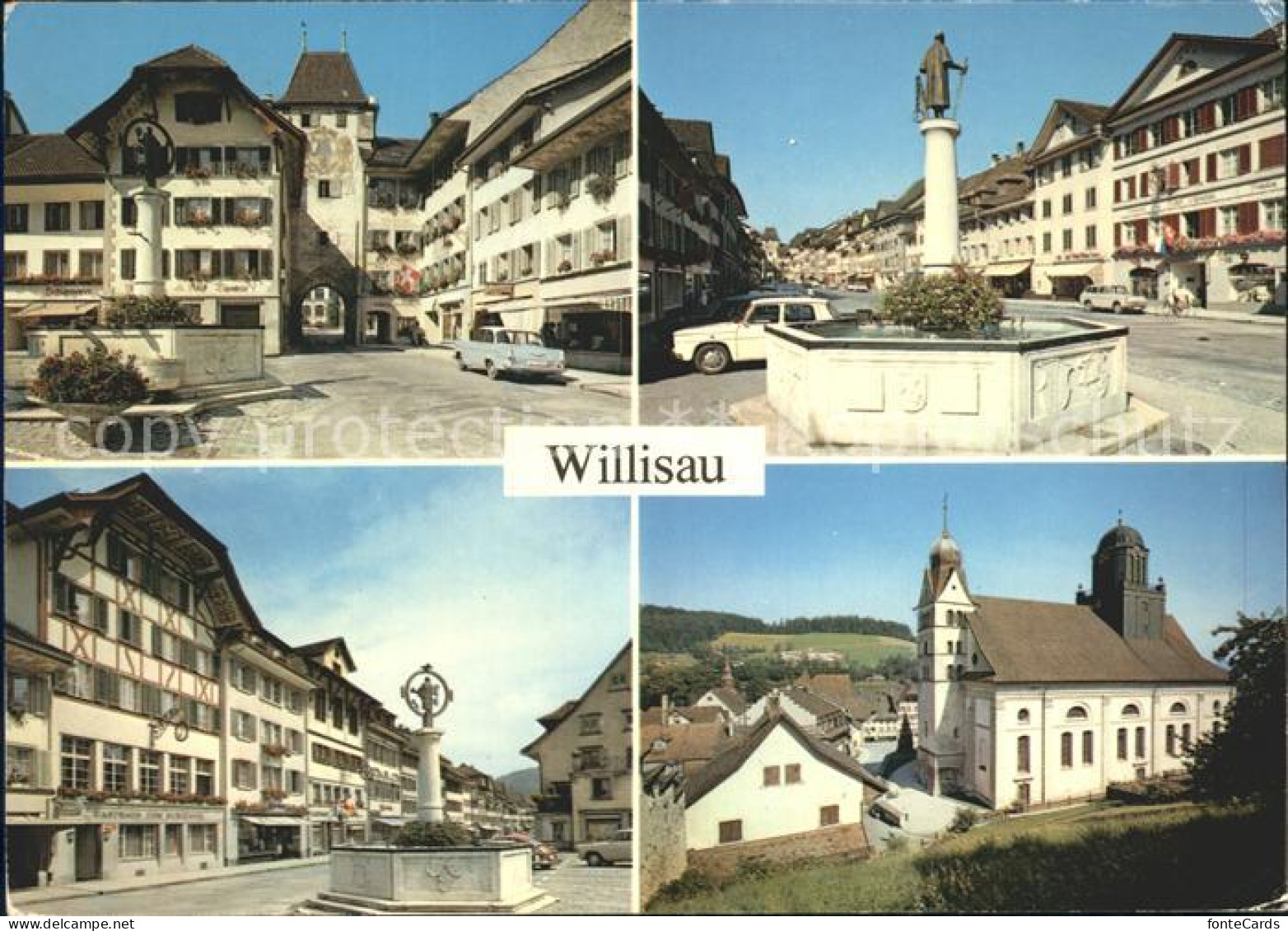 11875287 Willisau Obertor Oberstadt Paulusbrunnen Pfarrkirche Willisau - Autres & Non Classés