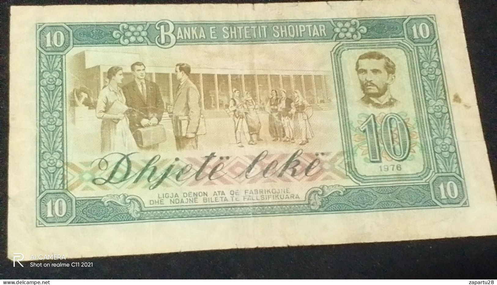 ARNAVUTLUK 1976 -- 10      LEK            XF - Albanie