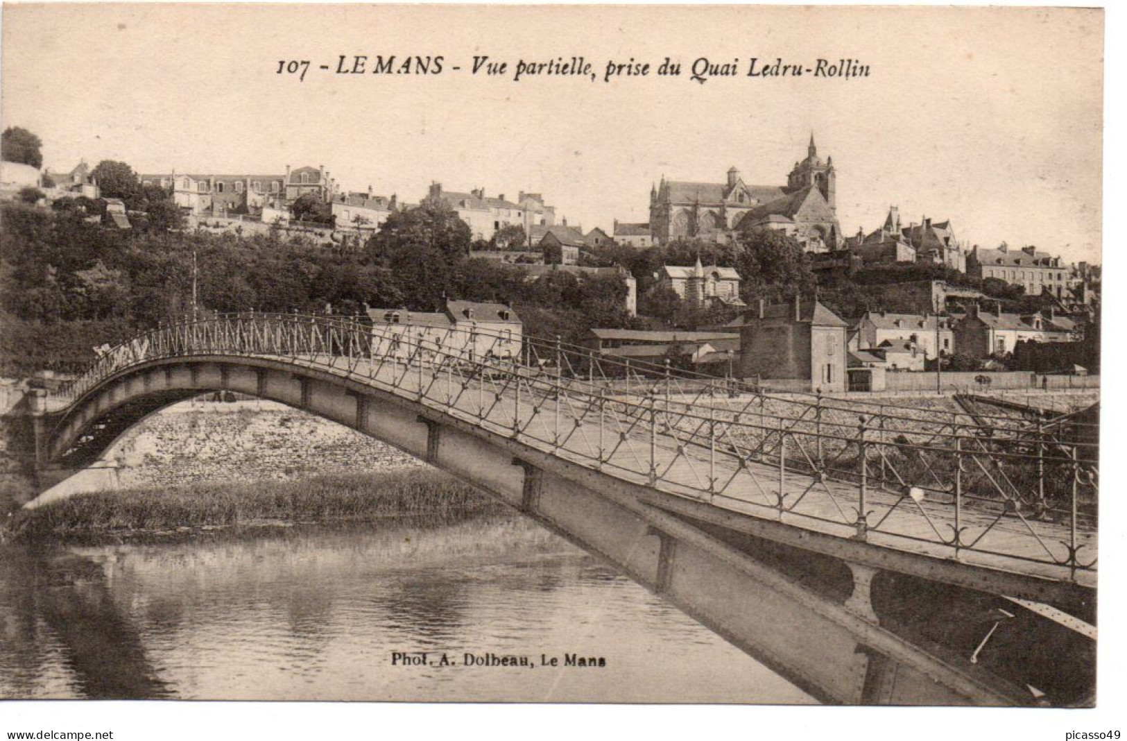 Sarthe , Le Mans , Vue Partielle , Prise Du Quai Ledru Rollin - Le Mans