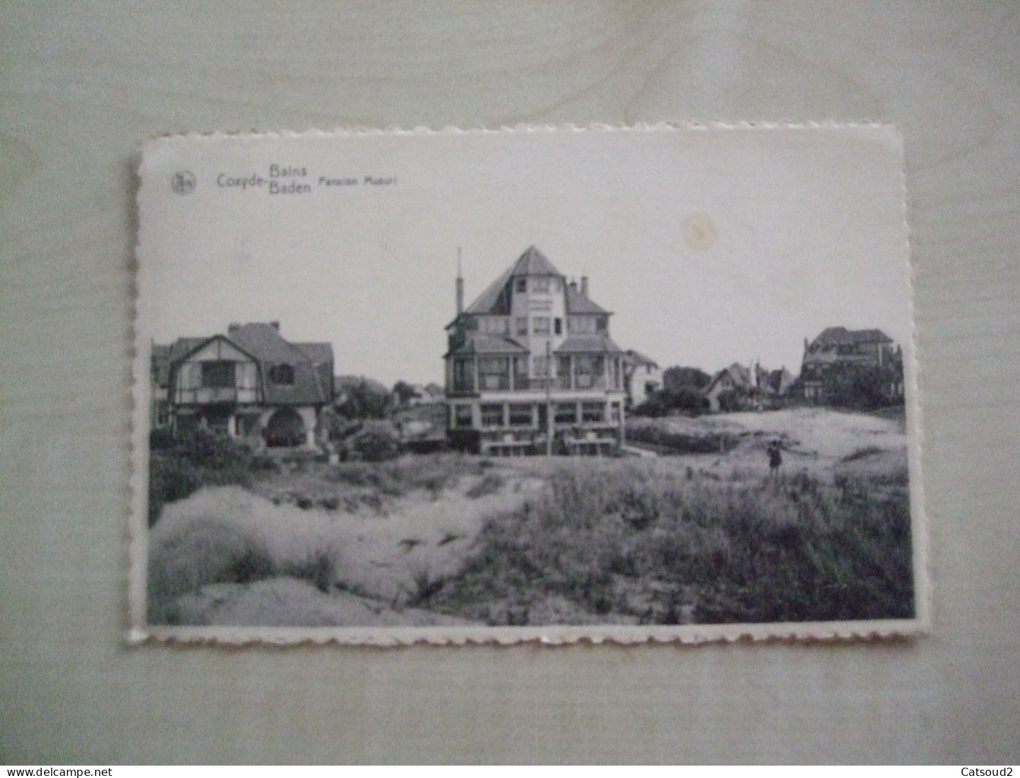 Carte Postale Ancienne 1948 COXYDE BAINS Pension Musuri - Koksijde