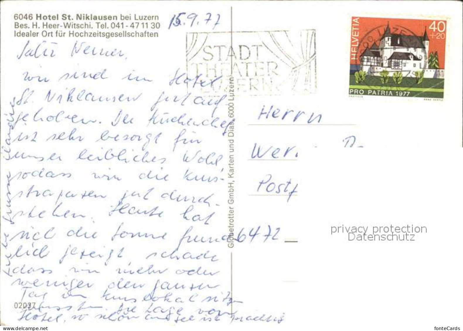 11875197 Luzern LU Hotel St Niklausen Luzern - Andere & Zonder Classificatie