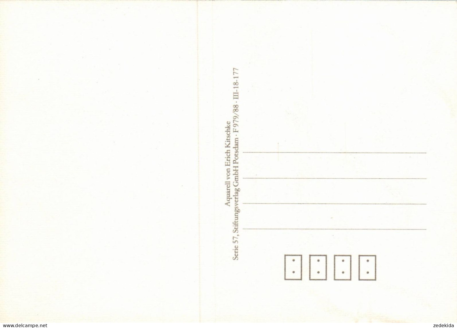 H2355 - TOP Jesaja Spruchkarte - Müde Schwach Kraft - Erich Kitschke Künstlerkarte Nach Aquarell - Verlag Potsdam DDR - Other & Unclassified