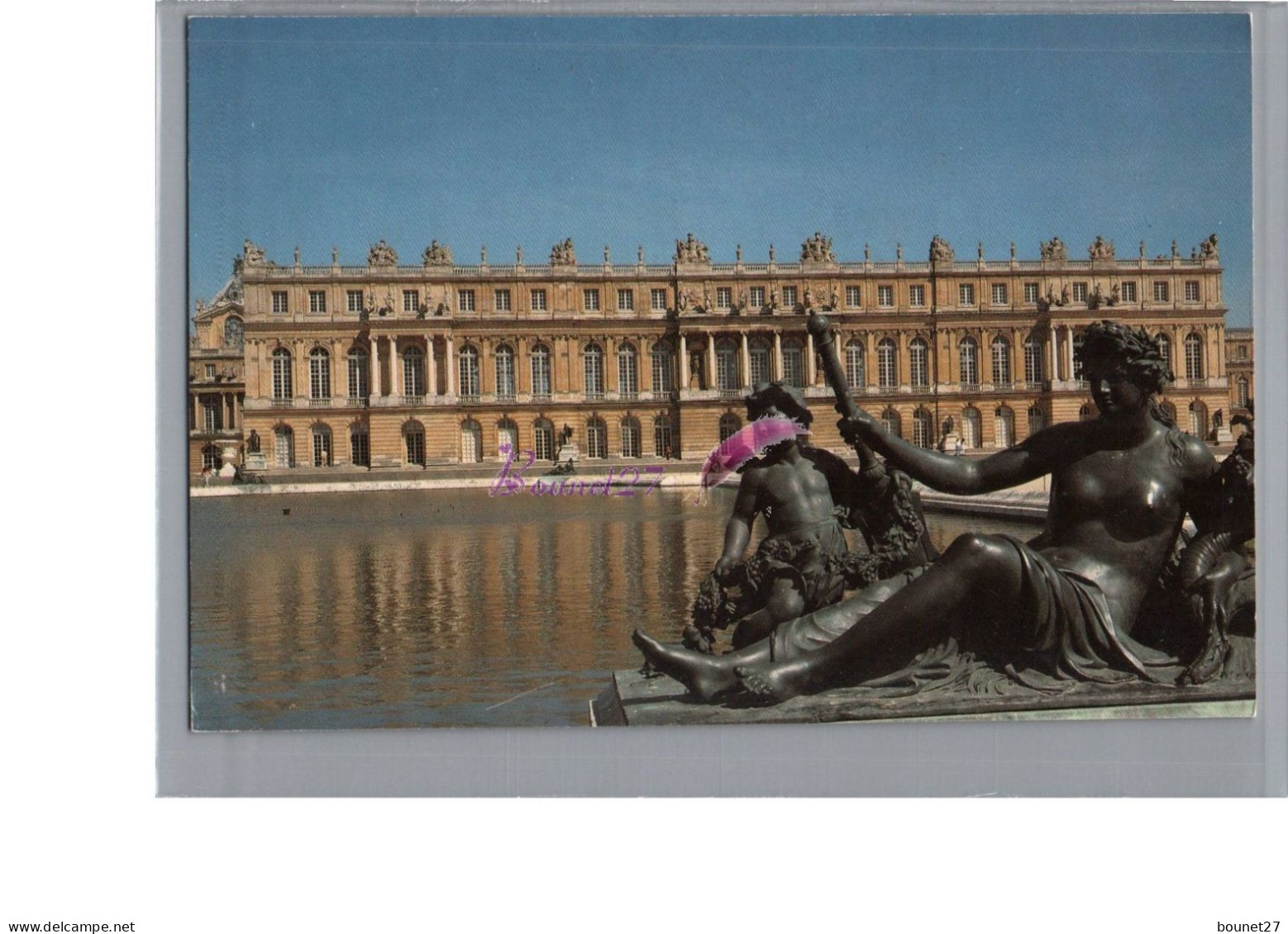 VERSAILLES 78 - Vue Générale Du Château Et De La Fontaine Carte Vierge - Versailles (Château)