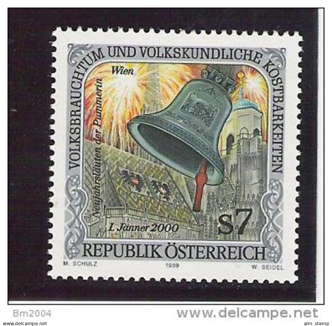 1999 Austria Österreich   Mi. 2299**MNH   Neujahrsläuten Der „Pummerin“, Wien - Unused Stamps