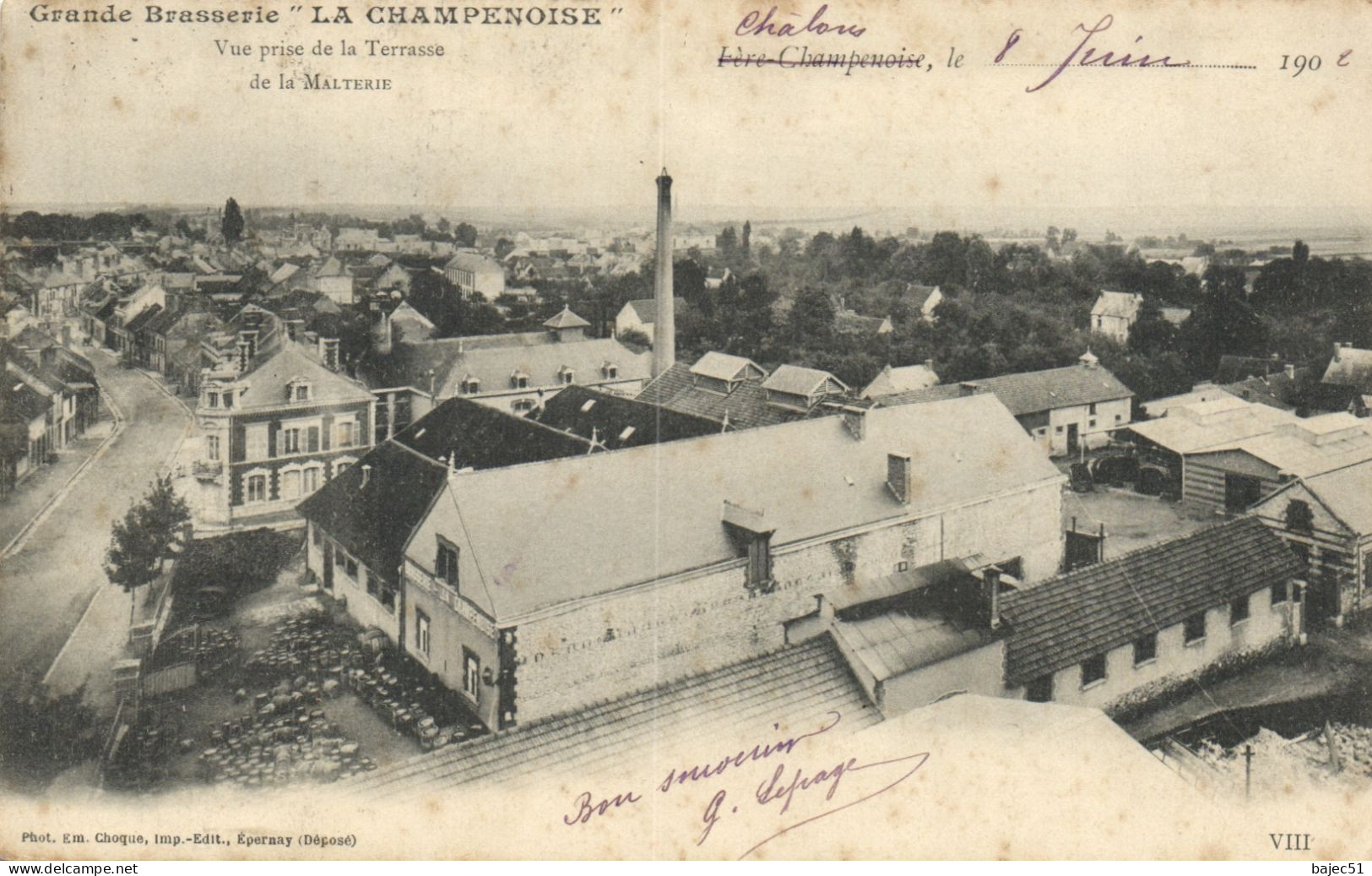 Fère Champenoise - La Grande Brasserie "La Champenoise" "pionnière 1902" - Fère-Champenoise