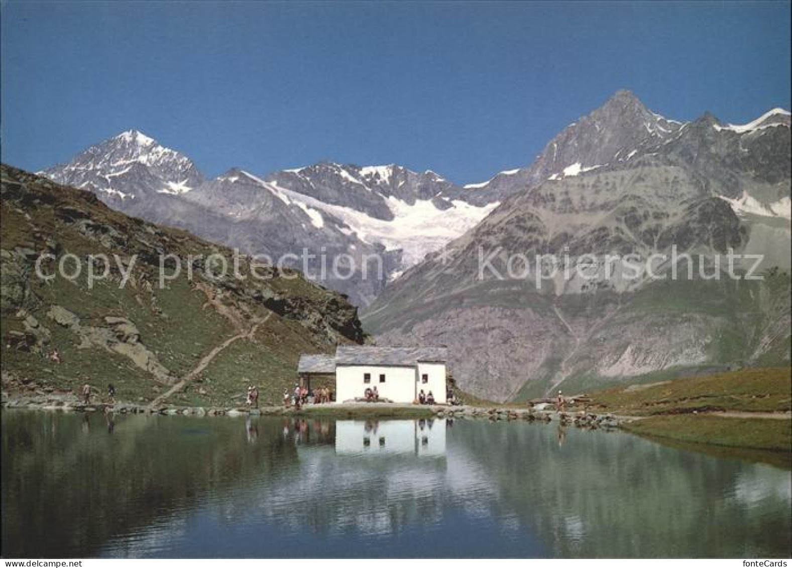 11871457 Zermatt VS Schwarzseekapelle Dent Blanche Obergabelhorn  - Autres & Non Classés