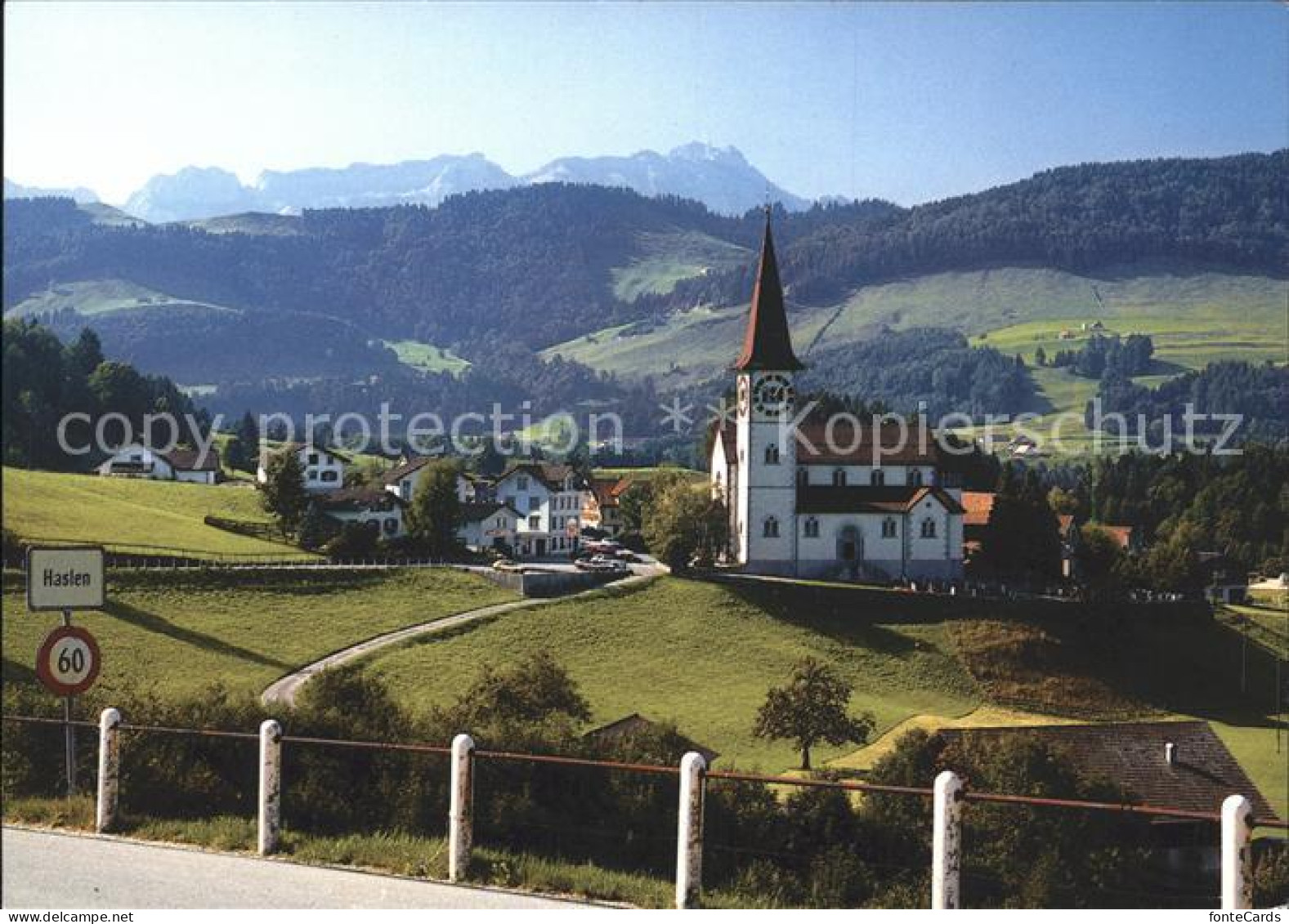 11871097 Haslen AI Wallfahrtskirche Maria Hilf Mit Saentis Haslen AI - Sonstige & Ohne Zuordnung