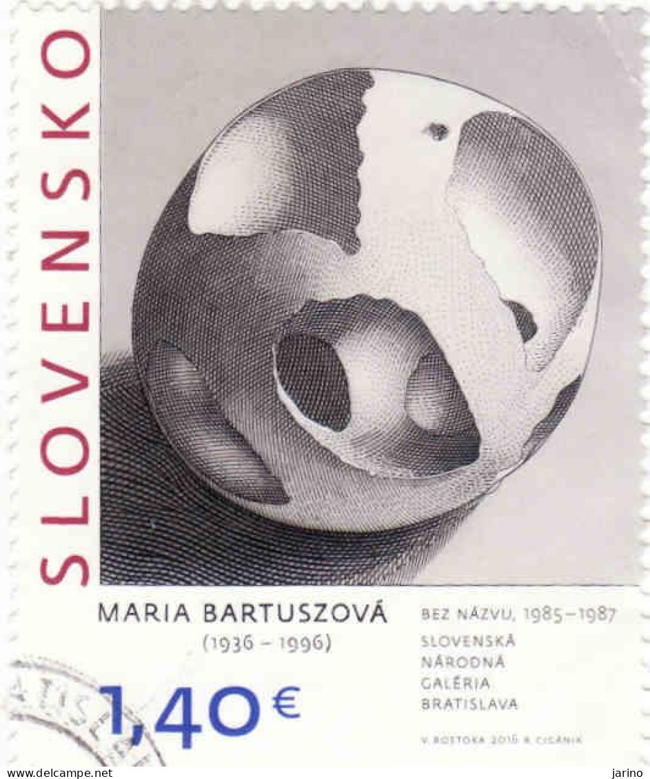 Slovakia 2016, Michel 802, Art, Used, I Will Complete Your Wantlist Of Czech Or Slovak Stamps According - Michel Catalog - Gebraucht