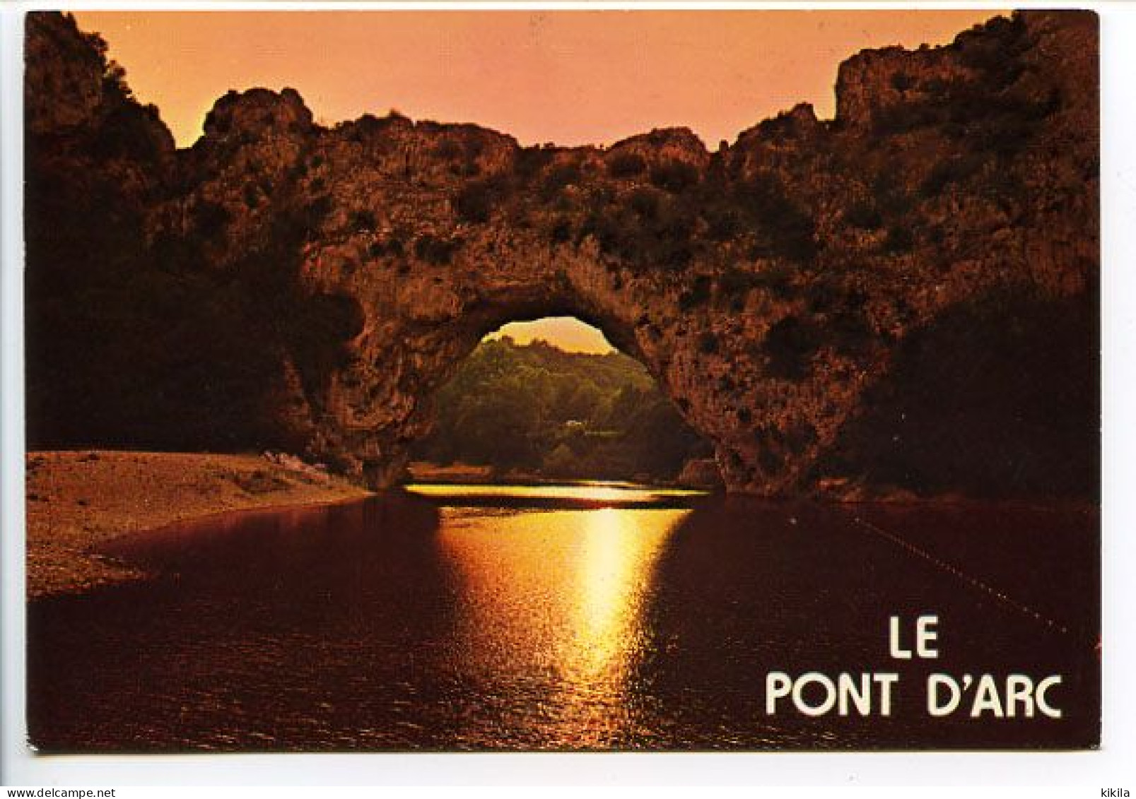CPSM  10.5 X 15 Ardèche Gorge De L'Ardèche  LE PONT D'ARC Contre Jour - Vallon Pont D'Arc