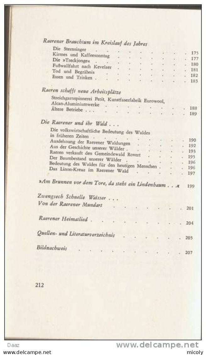 Raeren Viktor Gielen Raeren Und Die Raerener Im Wandel Der Zeiten Markus Verlag Eupen 1967 - Belgique