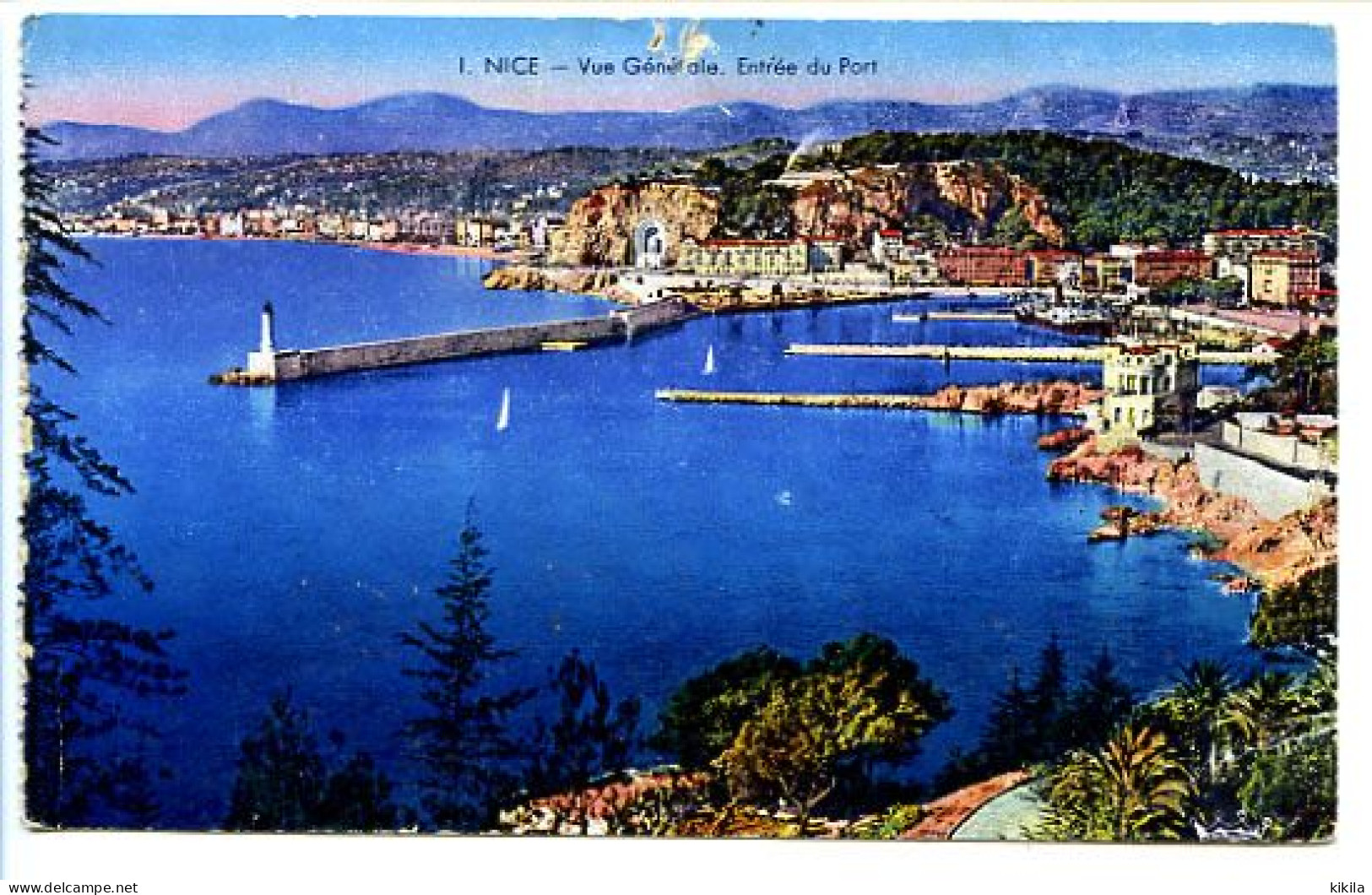 CPA 9 X 14  Alpes Maritimes NICE Vue Générale Et Entrée Du Port - Transport (sea) - Harbour