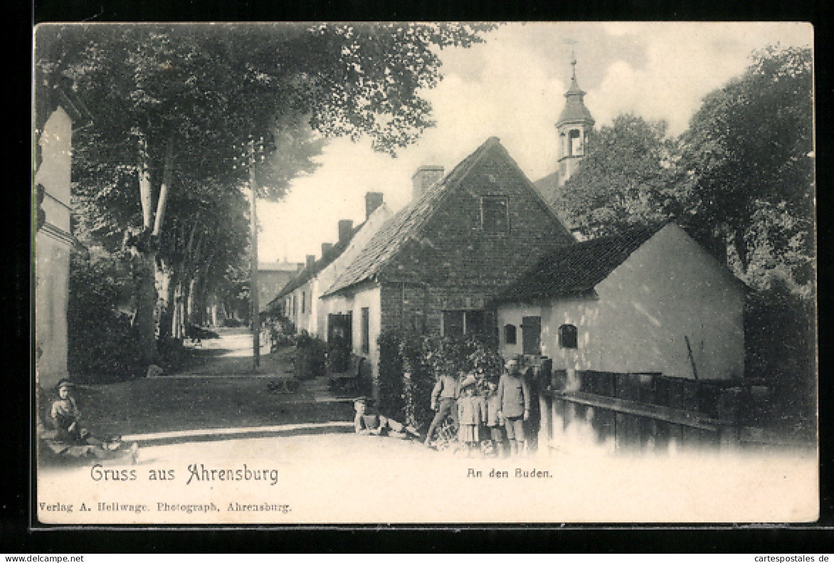 AK Ahrensburg, Strassenpartie An Den Buden  - Ahrensburg