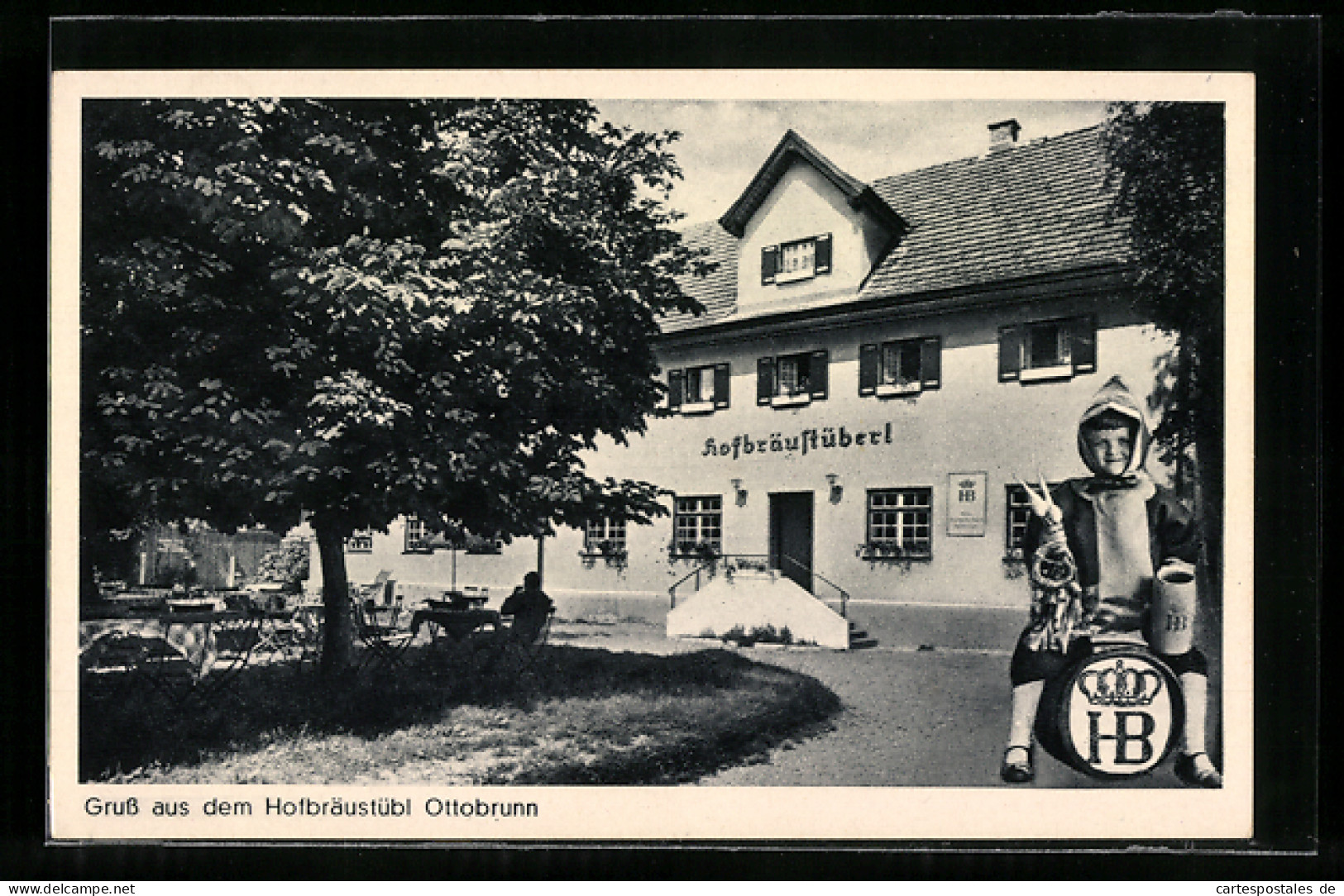 AK München-Ottobrunn, Hofbräustübl Ottobrunn, Gasthaus Von Fritz U. Gretl Maier  - Muenchen