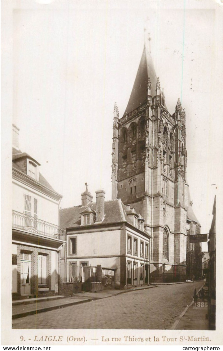 Laigle Rue Thiers Et La Tour St-Martin - L'Aigle