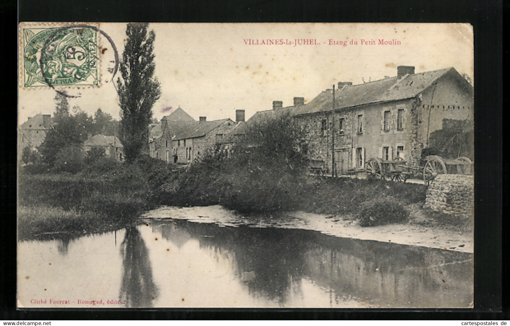 CPA Villaines-la-Juhel, Etang Du Petit Moulin  - Villaines La Juhel