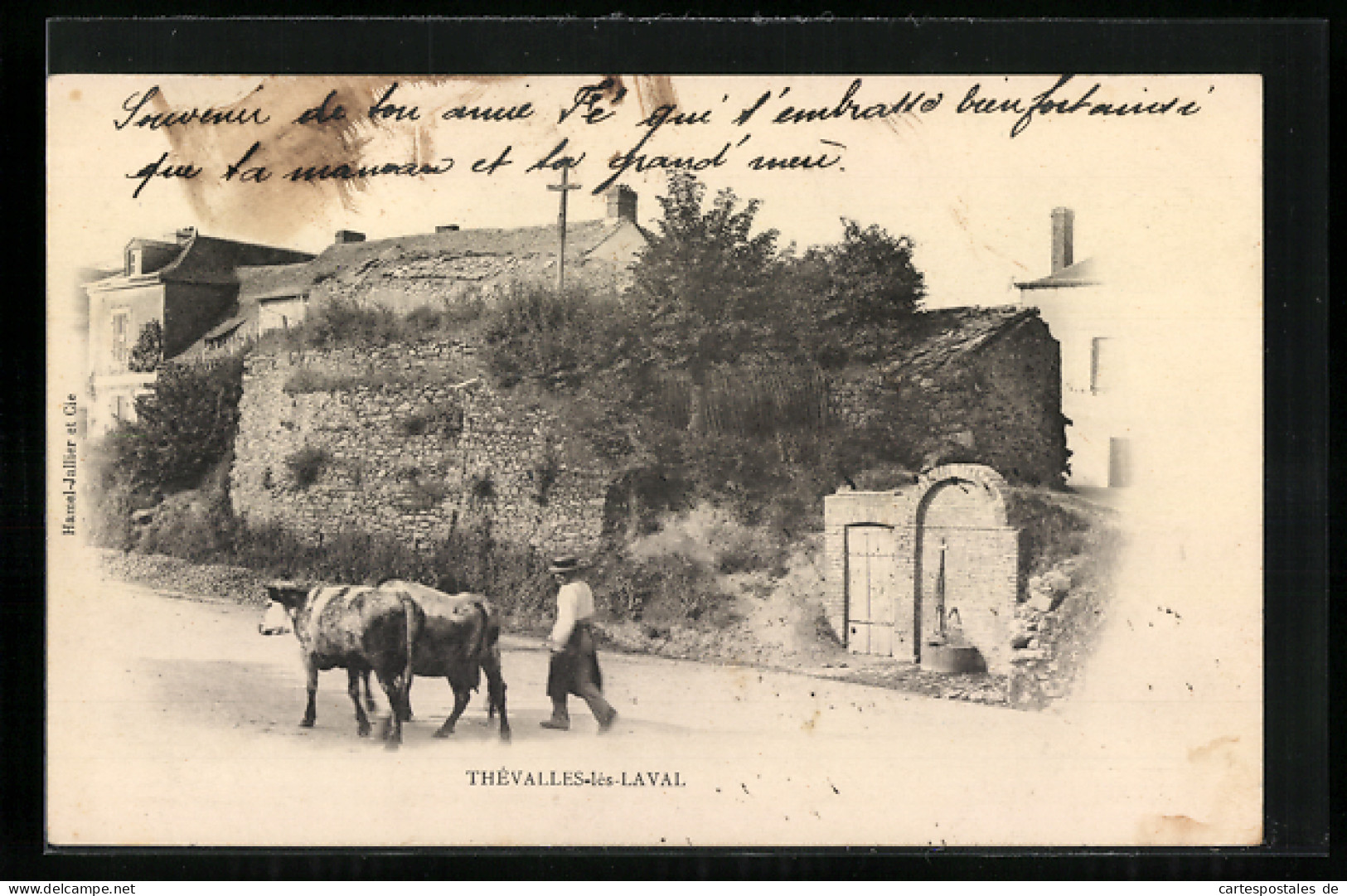 CPA Thévalles-les-Laval, Vue Générale Avec L'Église  - Laval