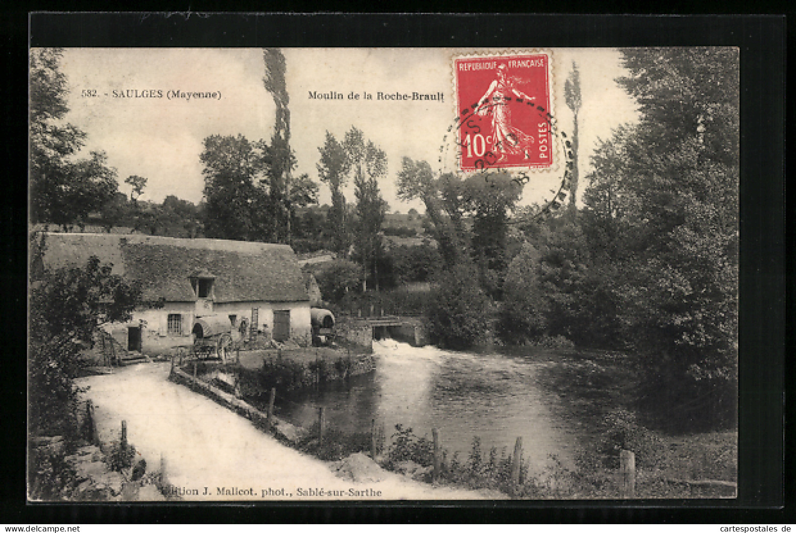 CPA Saulges, Moulin De La Roche-Brault  - Autres & Non Classés