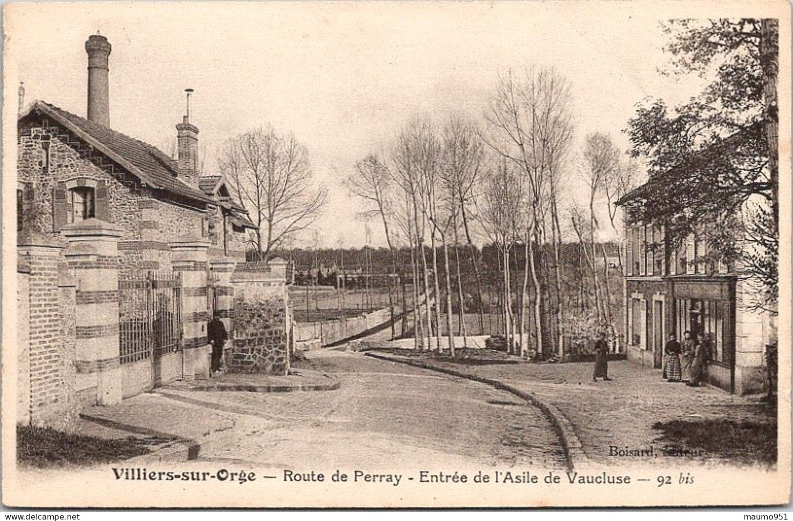 91 VILLIERS SUR ORGE - Route De Perray . Entrée De K'Asile De Vacluse - Autres & Non Classés