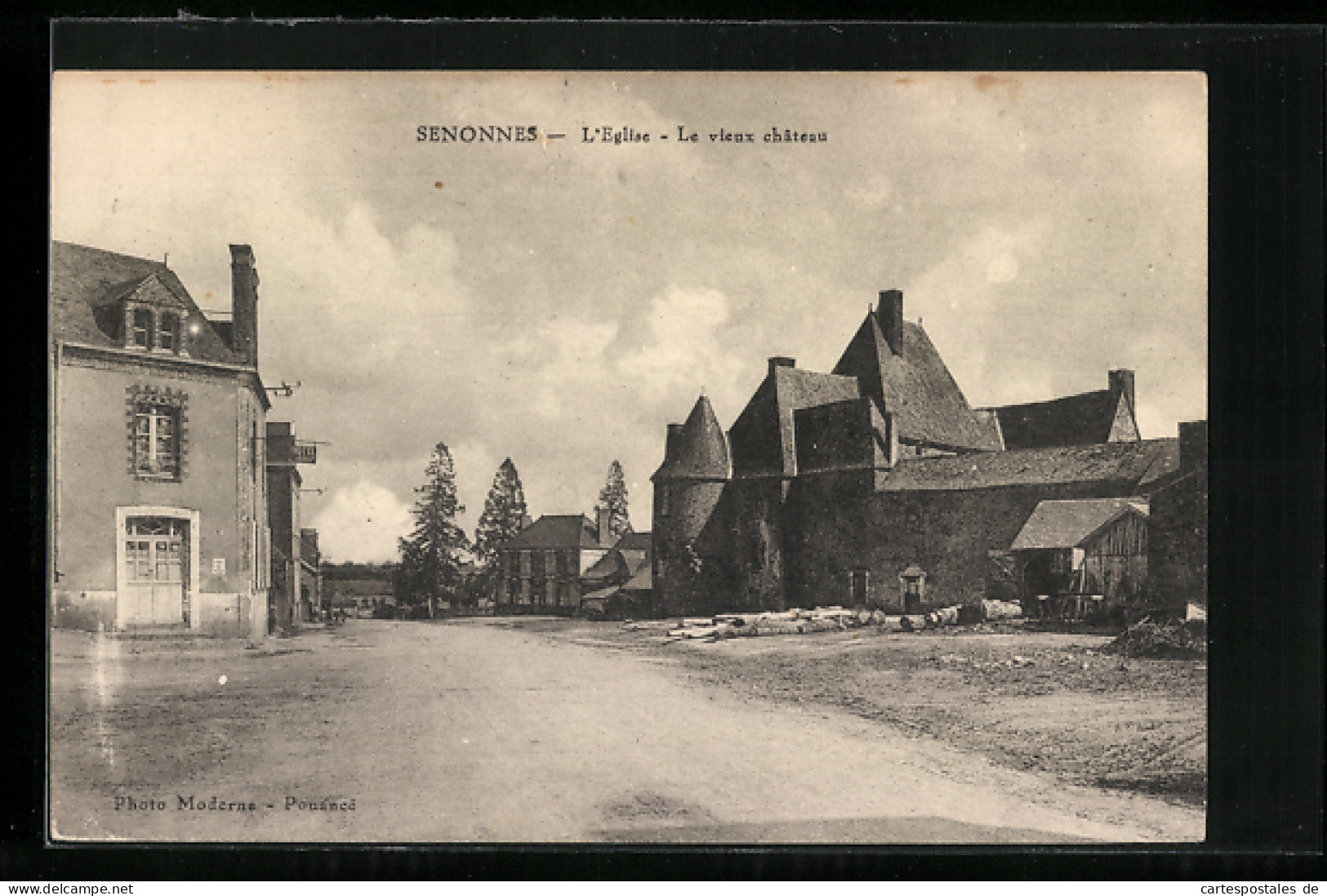CPA Senonnes, L`Eglise, Le Vieux Chateau  - Other & Unclassified