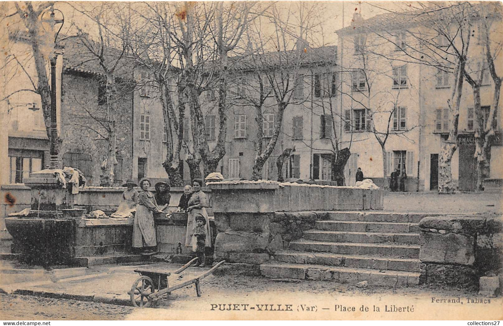 84-PUJET-VILLE- PLACE DE LA LIBERTE - Autres & Non Classés