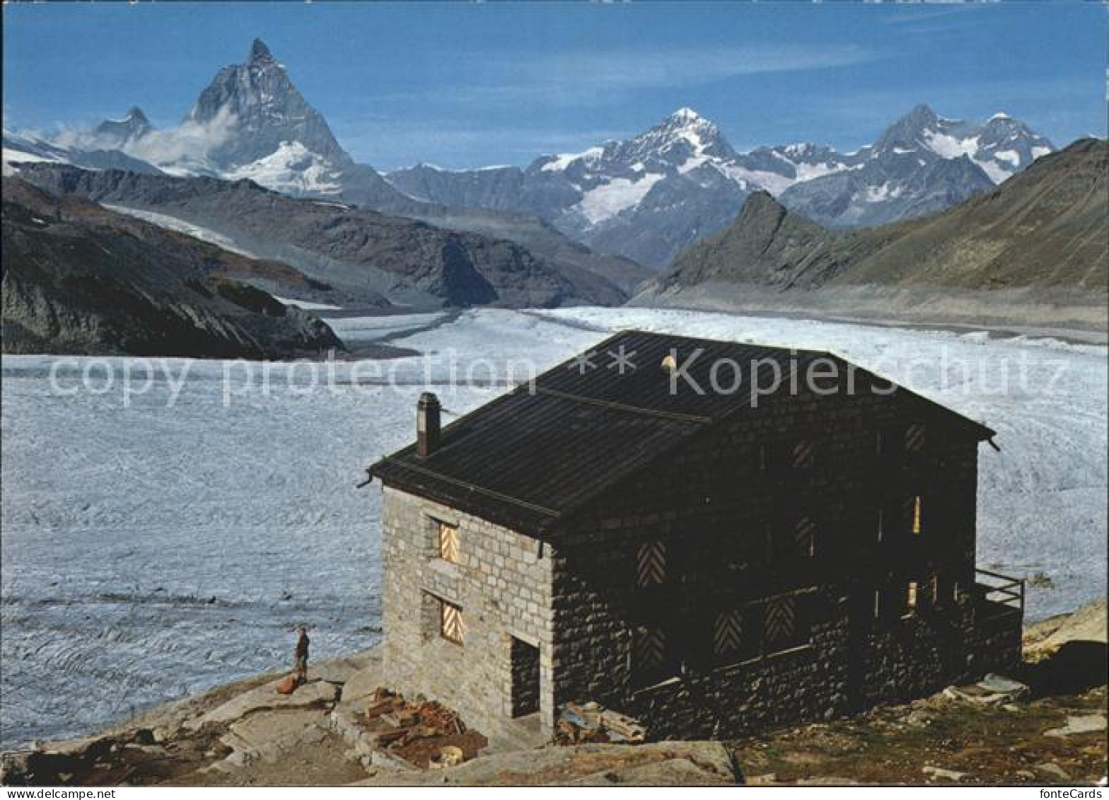 11870606 Zermatt VS Monte Rosa Huette Matterhorn Dt Blanche Obergabelhorn  - Autres & Non Classés