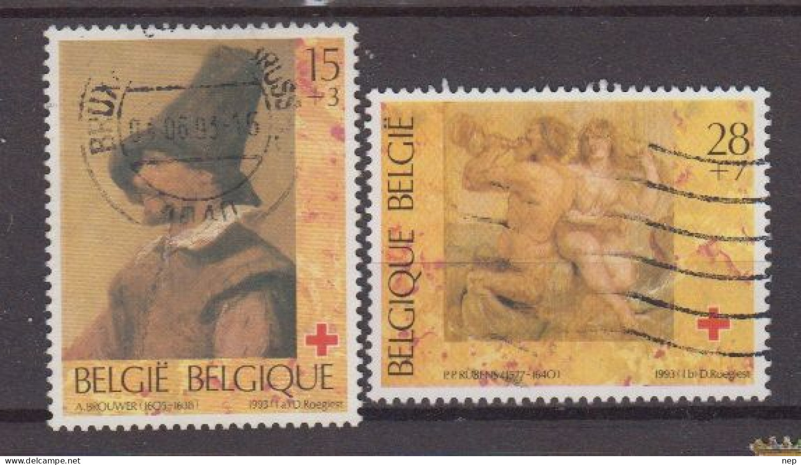 BELGIË - OPB - 1993 - Nr 2489/90 - Gest/Obl/Us - Oblitérés