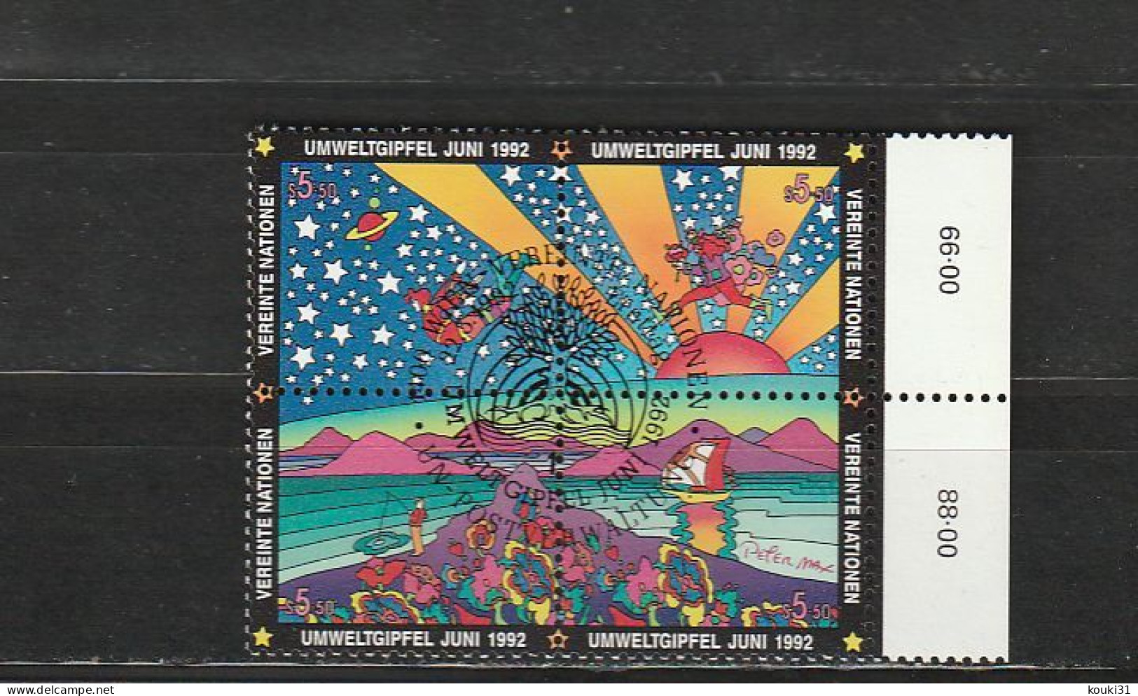 Nations Unies (Vienne) YT 141/4 Obl : Sommet Planète Terre  - 1992 - Used Stamps