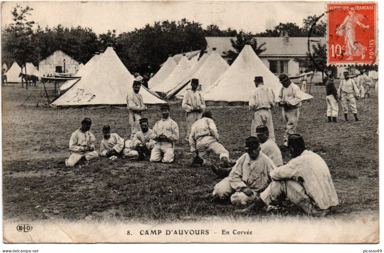 Sarthe , Champagné , Le Camp D'Auvours , En Corvée - Sonstige & Ohne Zuordnung