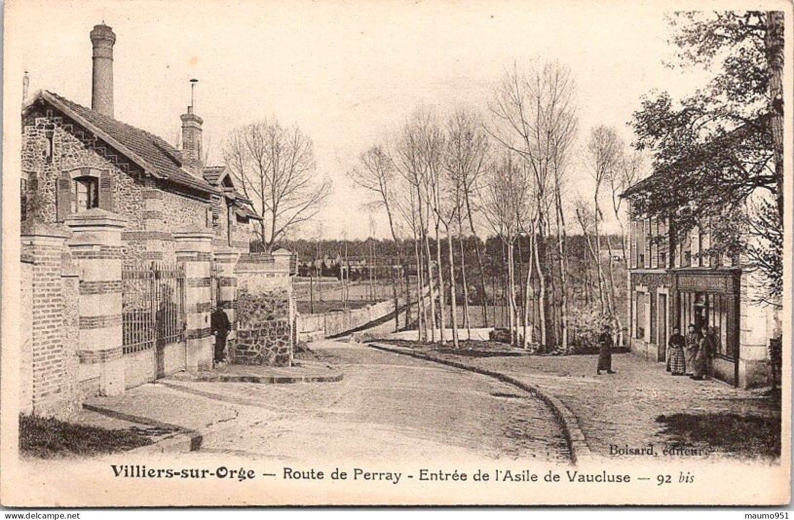 91 VILLIERS SUR ORGE - Route De Perray . Entrée De K'Asile De Vacluse - Autres & Non Classés