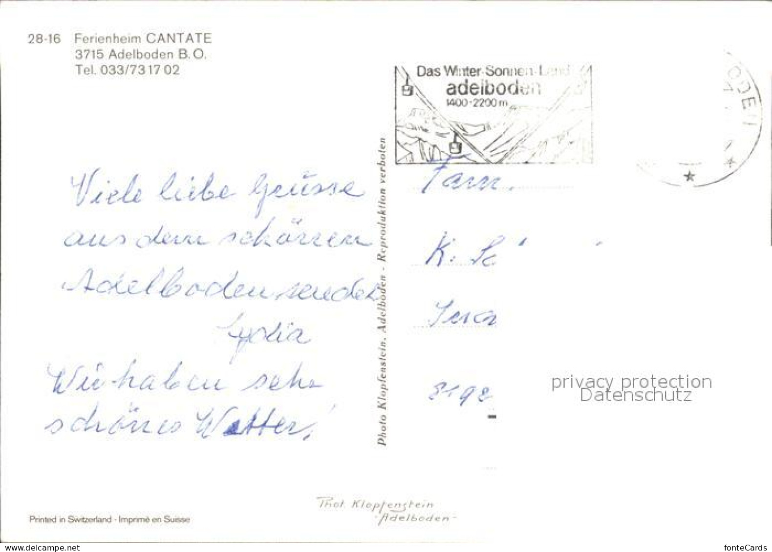 11867217 Adelboden Ferienheim Cantate Adelboden BE - Altri & Non Classificati