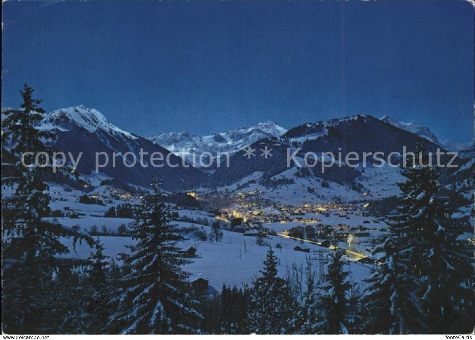 11867186 Gstaad Bei Nacht Gstaad - Sonstige & Ohne Zuordnung