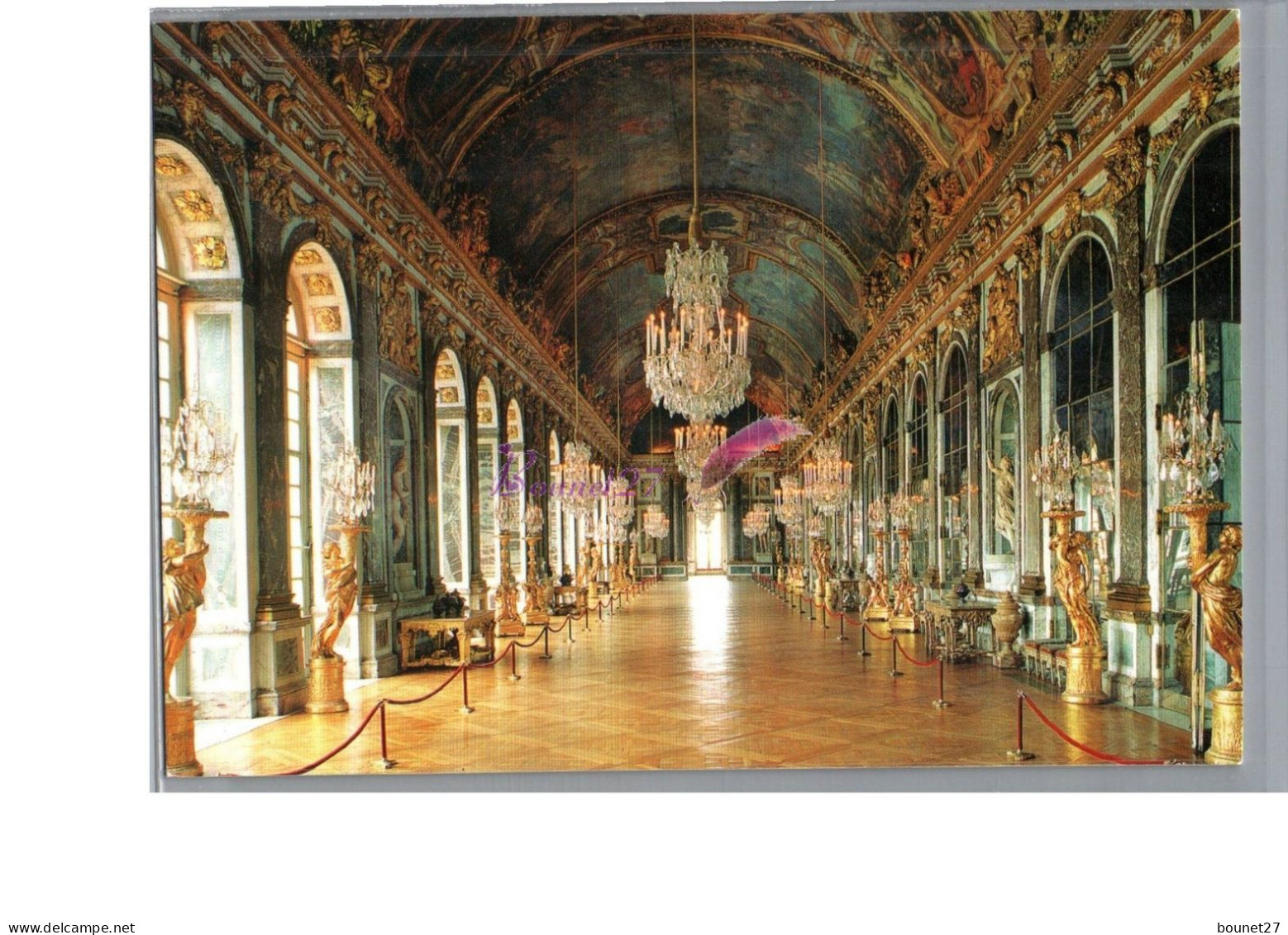 VERSAILLES 78 - Le Château La Galerie Des Glaces Carte Vierge - Versailles (Castello)