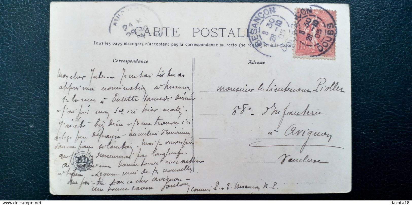 25 , Besançon , La Place Et Ses Commerces En 1905 - Besancon