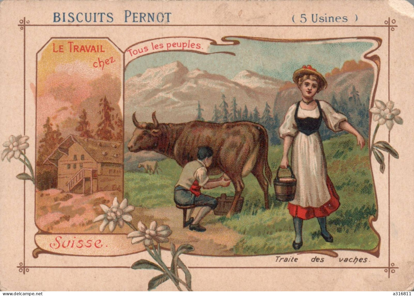 Biscuits Pernot - ** Suisse ** - Le Travail Chez Tous Les Peuples - Pernot
