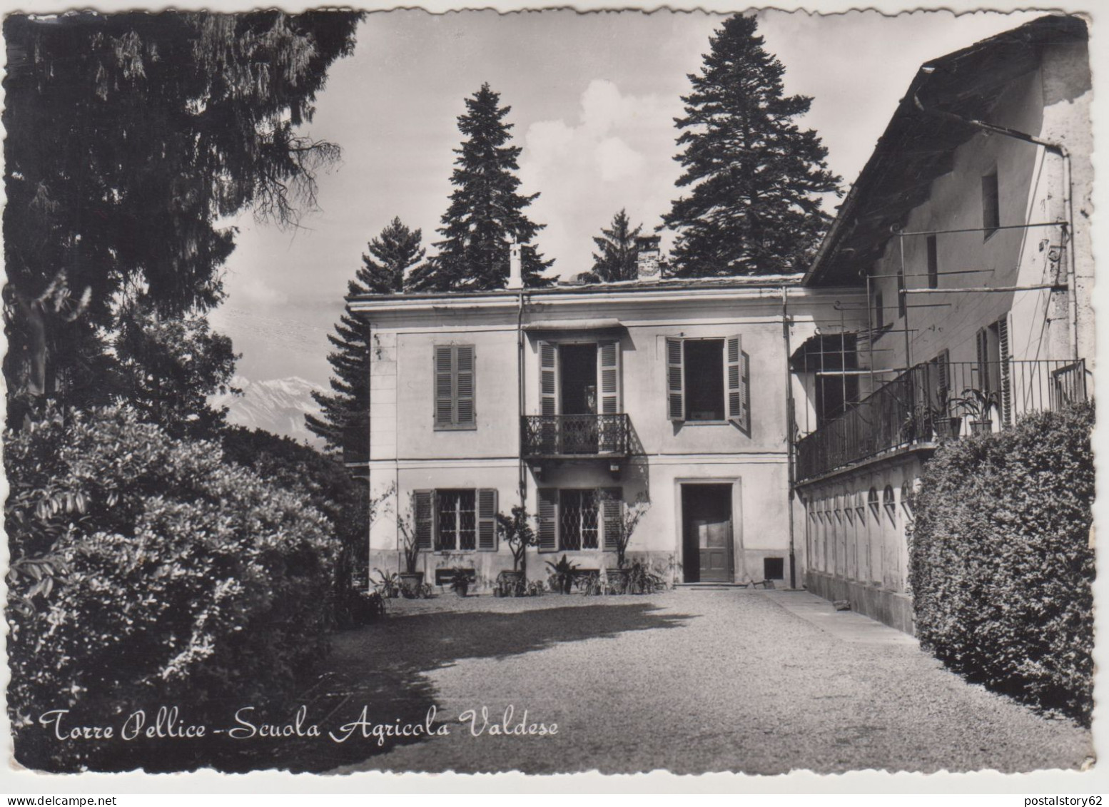 Torre Pellice, Scuola Agricola Valdese. Cartolina Viaggiata Anni 70 - Andere Monumenten & Gebouwen