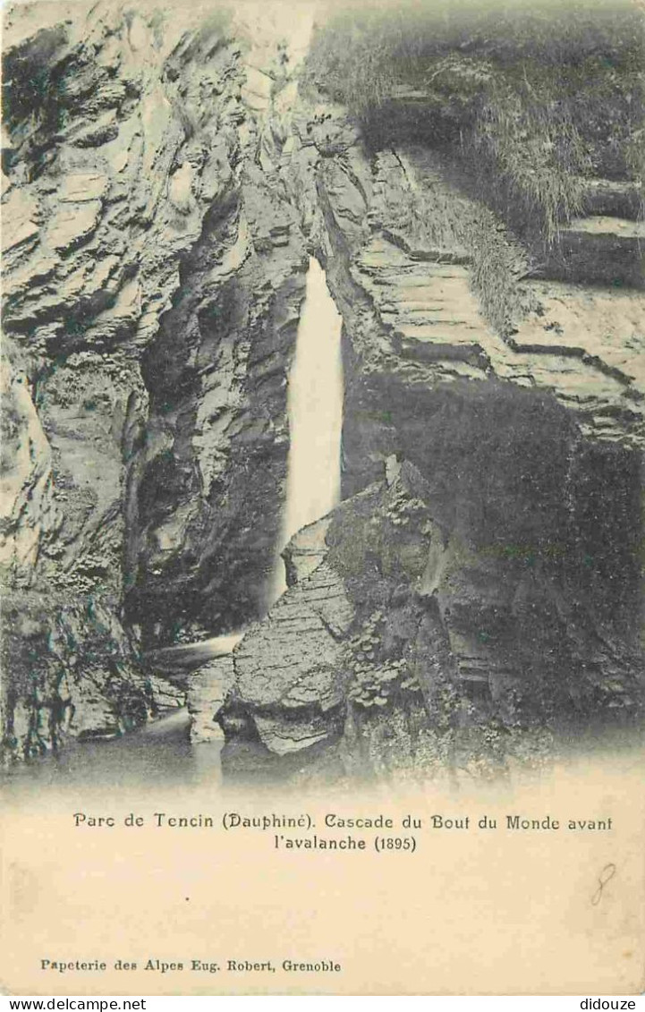 38 - Isère - Parc De Tencin - Cascade Du Bout Du Monde Avant L''avalanche 1895 - Précurseur - CPA - Voyagée En 1946 - Vo - Other & Unclassified