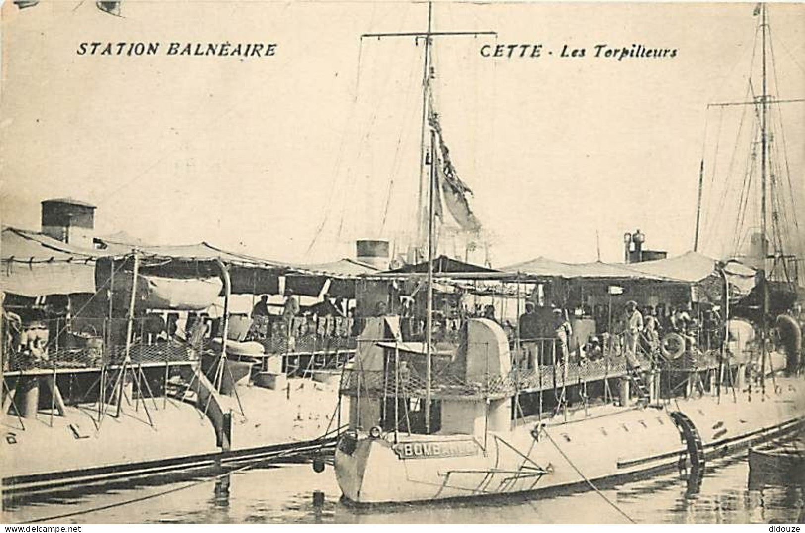 34 - Sète - Les Torpilleurs - Animée - Bombarde - Marine Nationale - CPA - Voir Scans Recto-Verso - Sete (Cette)