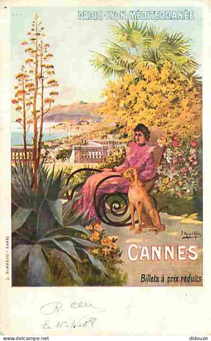 06 - Cannes - Paris - Lyon - Méditerranée - Billets à Prix Réduits - Colorisée - CPA - Voir Scans Recto-Verso - Cannes